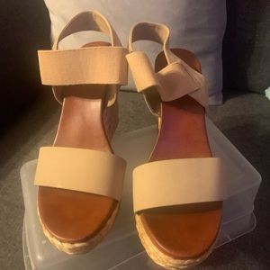 Tan Wedge Sandal